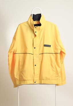Vintage Dunlop Motor Sport Windbreaker Jacket Yellow