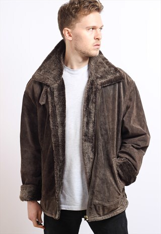 VINTAGE SUEDE AVIATOR JACKET