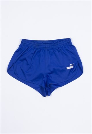 VINTAGE 90S BLUE RUNNING SPORTS SHORTS 24" PUMA