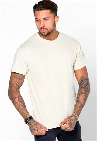 ESSENTIAL BLANK T-SHIRT - NATURAL TAN