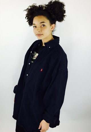 RALPH LAUREN THICK OVERSIZED DENIM WORKER SHIRT