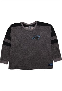 Vintage 90's NFL Sweatshirt Carolina Panthers Crew Neck Grey