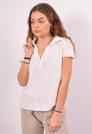 VINTAGE LEVI'S POLO SHIRT WHITE