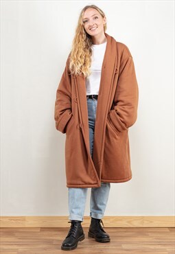 Vintage 80's Insulated Coat in Brown