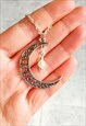 Statement Moon Celestial Faux Pearl Necklace