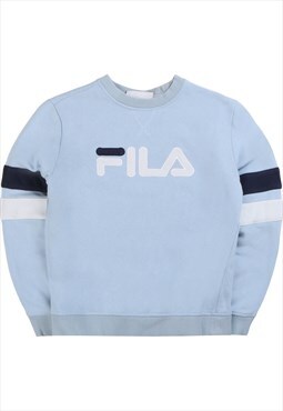 Vintage 90's Fila Sweatshirt Spellout Heavyweight Crewneck
