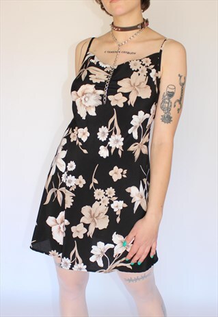 FLORAL FESTIVAL SLIP DRESS
