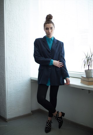 VINTAGE 80'S NAVY BALZER