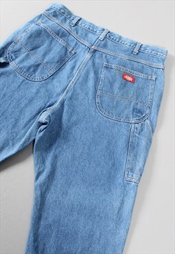 Vintage Dickies Denim Jeans in Blue Carpenter Trousers W38