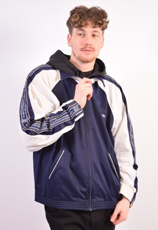 VINTAGE CHAMPION TRACKSUIT TOP JACKET BLUE