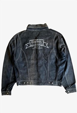 Vintage Diesel Workwear 8077R Leather Reversible Jacket