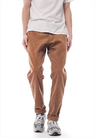 VINTAGE POLO RALPH LAUREN CORDUROY PANTS CROPPED TROUSERS