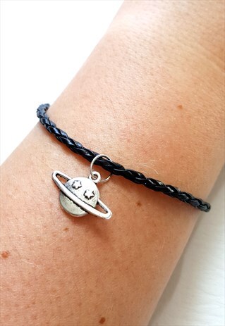 PLANET CHARM BRACELET BLACK