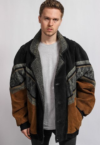 VINTAGE AZTEC SHERPA JACKET