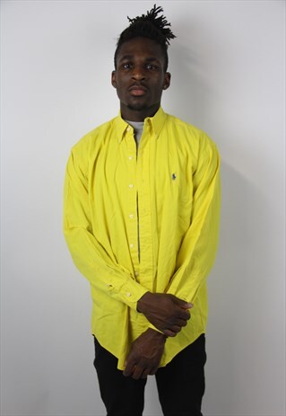 VINTAGE POLO RALPH LAUREN YELLOW SHIRT