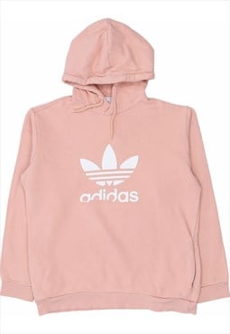 Adidas 90's Spellout Pullover Hoodie Medium Pink