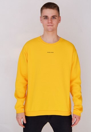 YELLOW BROKE ARTIST SWEATSHIRT