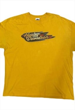 Vintage Harley Davidson yellow Hawaii graphic t-shirt