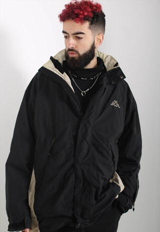 VINTAGE KAPPA COAT BLACK