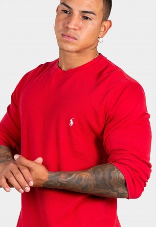 VINTAGE 80S POLO RALPH LAUREN CREWNECK SWEATSHIRT / S5127