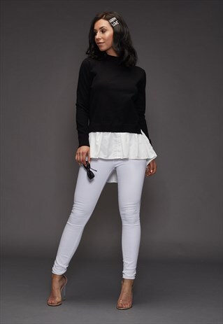 AVA SWEATER SHIRT BLACK