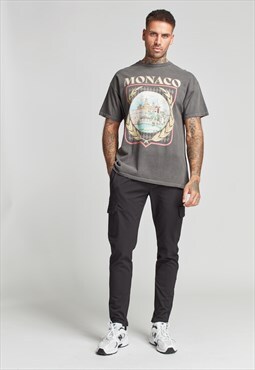 Monaco Oversized T-Shirt - Overdyed Black