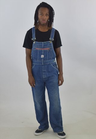 VINTAGE BLUE 90S WORKER DUNGAREES