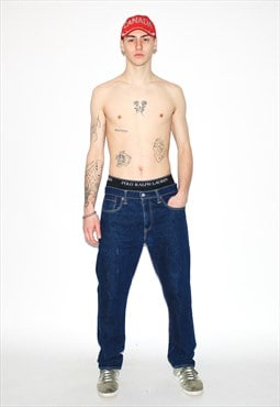 Vintage 90s classic 501 jeans in dark blue