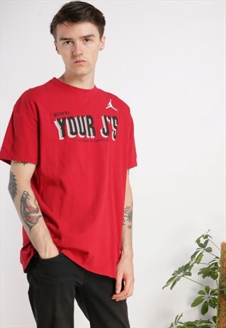 VINTAGE JORDAN T-SHIRT RED Z447
