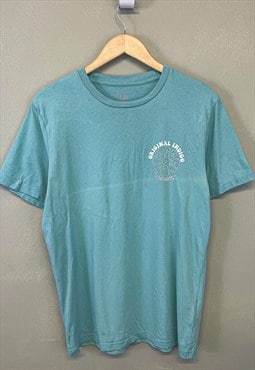Vintage Lee Short Sleeve T-Shirt Blue With Chest Print
