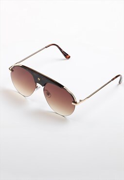 Aviator star sunglasses - Brown