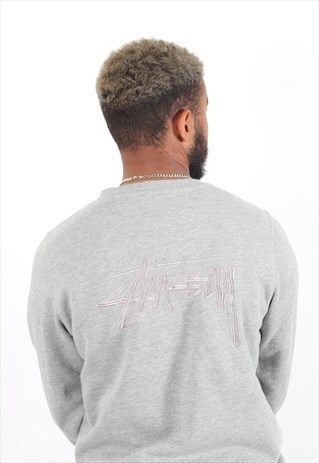 VINTAGE STUSSY SWEATSHIRT GREY