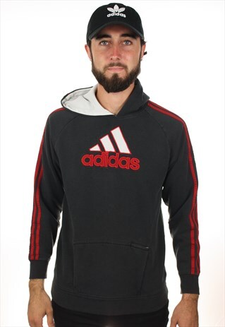 VINTAGE ADIDAS BIG LOGO HOODIE SWEATSHIRT