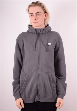 NIKE MENS VINTAGE HOODIE SWEATER XL GREY 90S