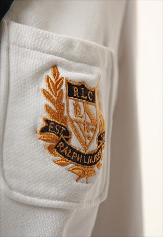 90S VINTAGE RALPH LAUREN COTTON BLAZER JACKET 1192