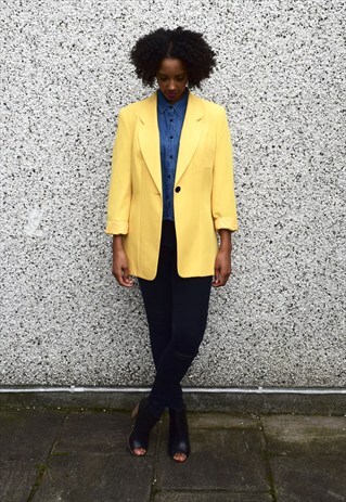 VINTAGE YELLOW BLAZER