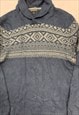 ABSTRACT KNITTED JUMPER PATTERNED KNIT SWEATER