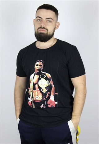 VINTAGE MENS MIKE TAYSON LEGEND LOGO 90S