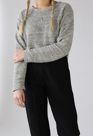 VINTAGE TEXTURED LONG SLEEVED TOP