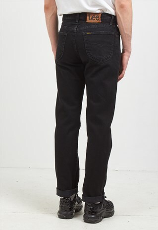 VINTAGE BLACK LEE DENIM JEANS