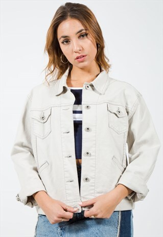VINTAGE 80S CLASSIC LEVI'S BASIC DENIM JACKET / S8562