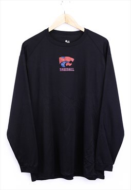 Vintage Badger Baseball Jersey Lightweight Black With Logo
