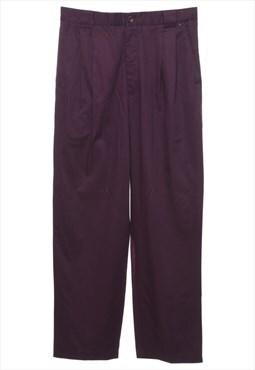 Vintage Plum Suit Trousers - W34 L33