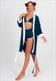 Terry Cloth Kimono - Newport Navy