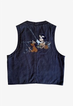 Vintage 80s Women's Donaldson Disney Mickey Mouse Gilet