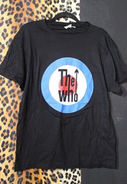 Black 'The Who' Band Tee T-shirt Rock Mod top NEW