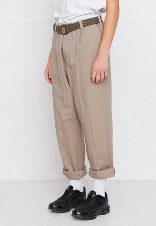VINTAGE BROWN POLO RALPH LAUREN TROUSERS BOTTOMS