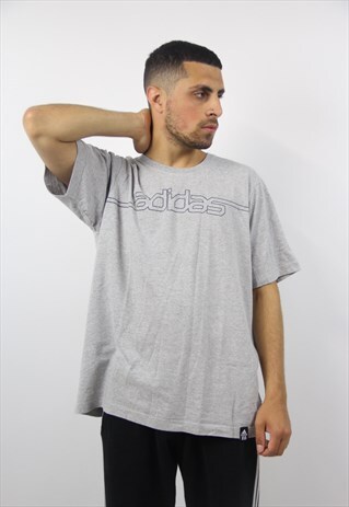 VINTAGE ADIDAS GREY T-SHIRT