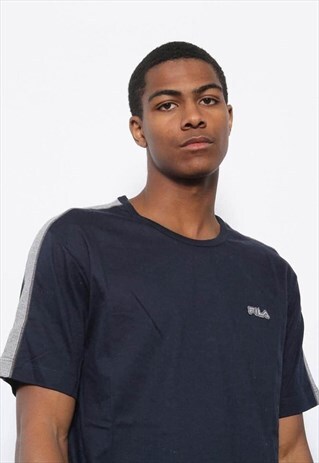 VINTAGE FILA BIG LOGO T-SHIRT BLUE