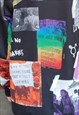 GAY TRACK TOP LGBT SPORTS JACKET PRIDE TOP IN RAINBOW BLACK